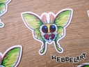 Luna Moth details Vinyl Sticker