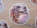 Giant Isopod details Vinyl Sticker