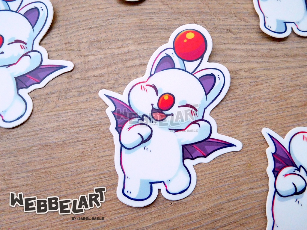 Final Fantasy Moogle details Vinyl Sticker