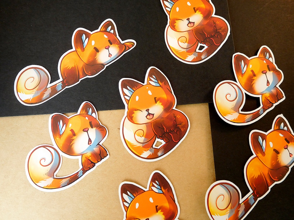 collection of sticker Red Panda