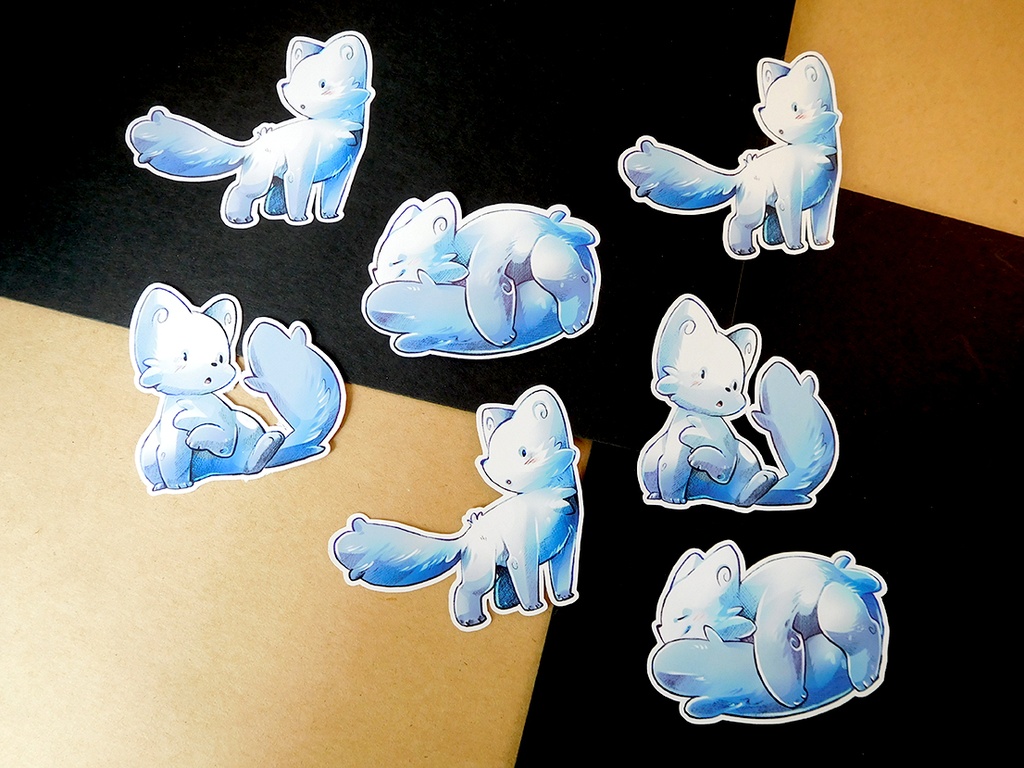 Snow Fox Set details Sticker