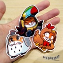 Cosplay Kitty Birds details Sticker