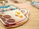 Snorlax coffee break - Acrylic keychain