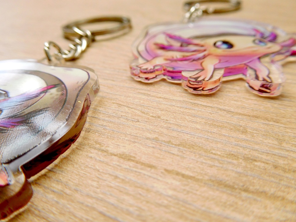 Little Axolotl - Acrylic keychain