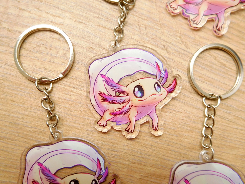 Little Axolotl - Acrylic keychain