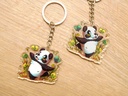 Dancing Panda- Acrylic keychain