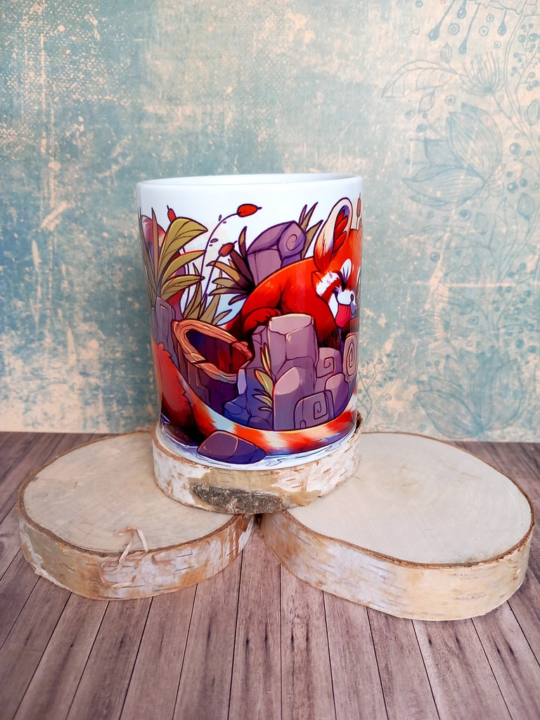 mug - red panda - Webbelart