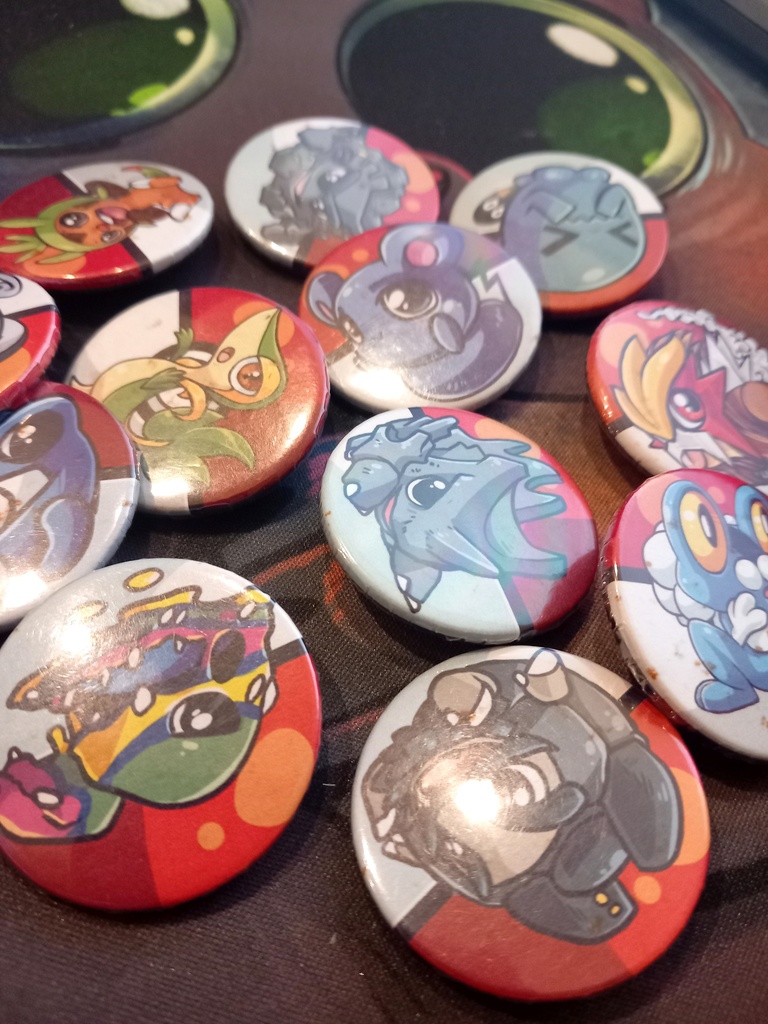 variations of pokemon buttons