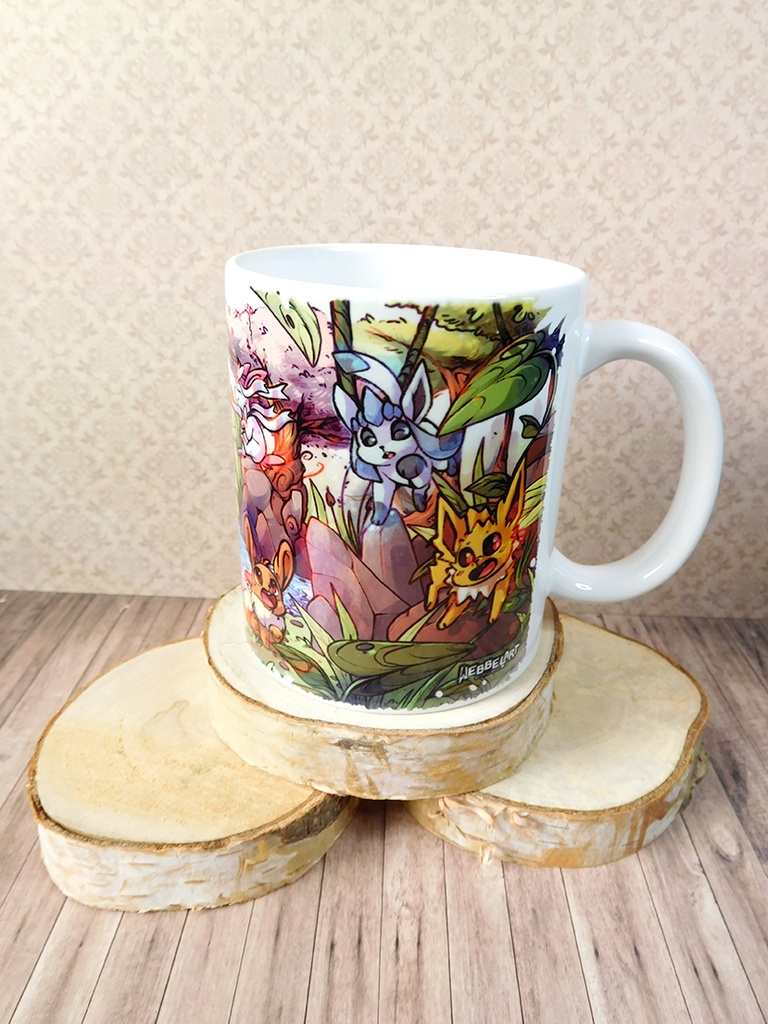 eeveelutions fanart mug - Webbelart