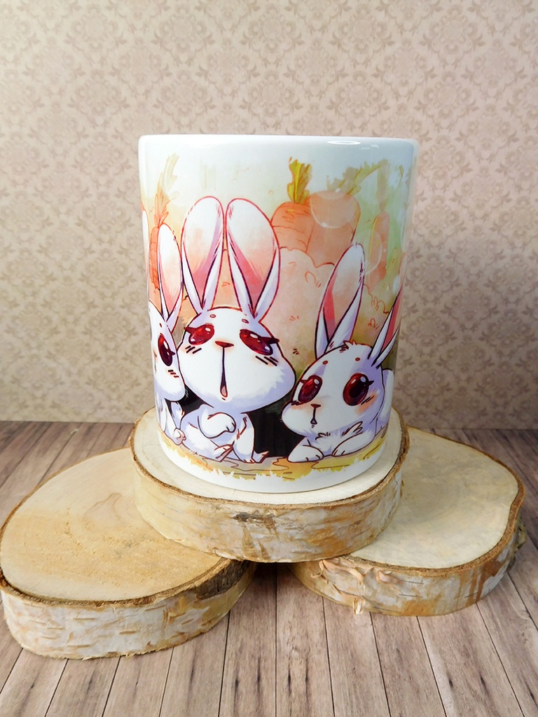 party bunny mug - Webbelart