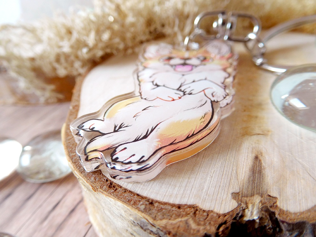 little Corgi Dog - Acrylic keychain