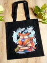 Book Owl - Totebag - Webbelart - Black