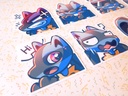 Lucario Emotes - Sticker set - 8 pieces