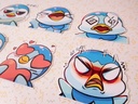 Piplup Emotes - Sticker set - 8 pieces