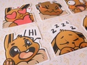 Eevee Emotes - Sticker set - 8 pieces