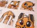 Eevee Emotes - Sticker set - 8 pieces