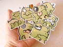 Dinosaur T-rex Emotes - Sticker set - 8 pieces