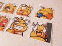 Dragonite Emotes - Sticker set - 8 pieces