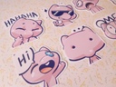 Mew Emotes - Sticker set - 8 pieces