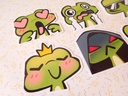 Frog Emotes - Sticker set - 8 pieces