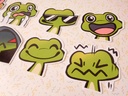 Frog Emotes - Sticker set - 8 pieces