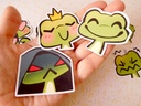 Frog Emotes - Sticker set - 8 pieces