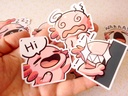 Axolotl Emotes - Sticker set - 8 pieces