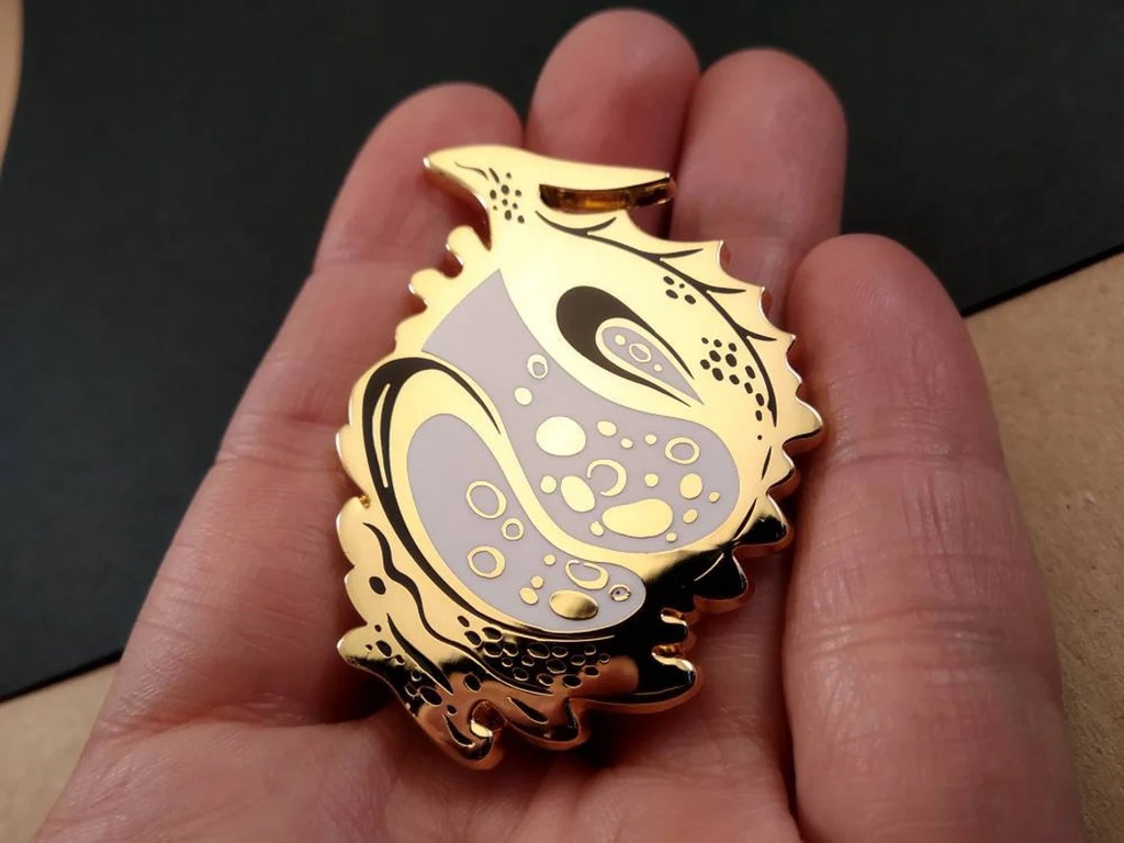 Enamel Pin - size comparison