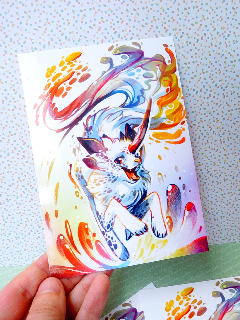 Postcard - Colorful Demon - Limited Edition