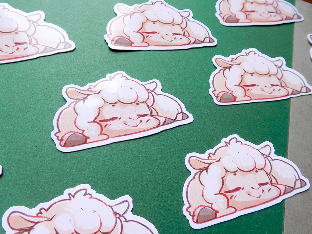 Sleepy Llama  - Sticker