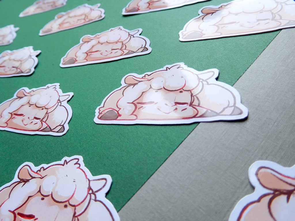 Sleepy Llama  - Sticker