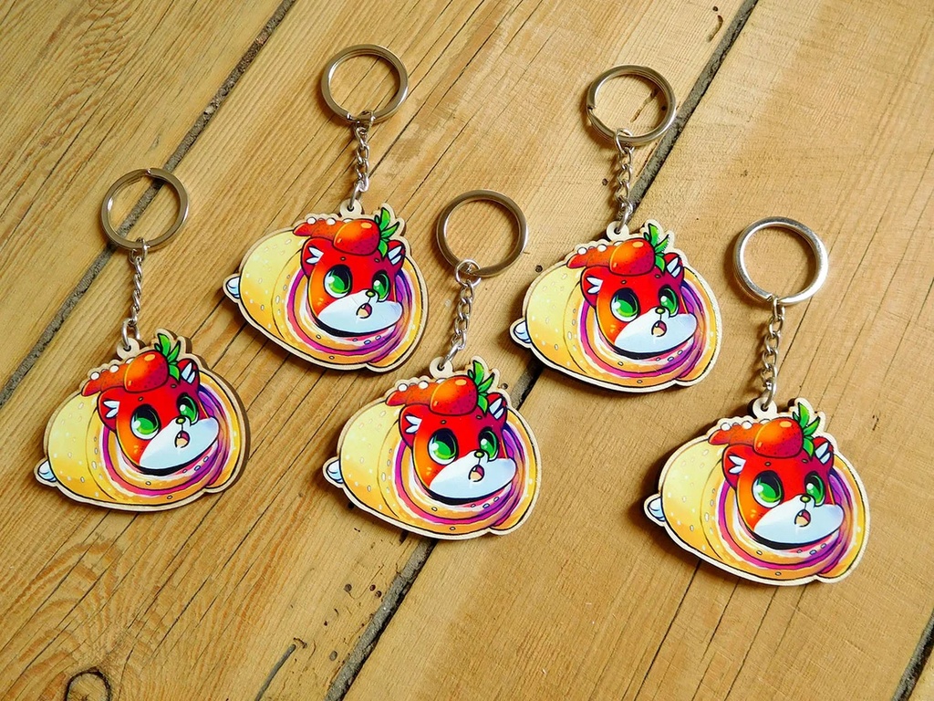 group of keychains