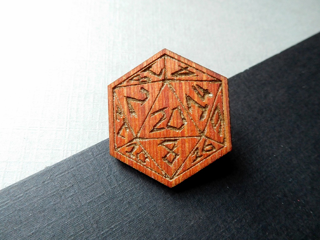 D20 - Wooden Pin