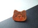 chubby cat - Wooden Pin