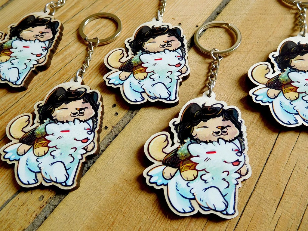 group of keychains