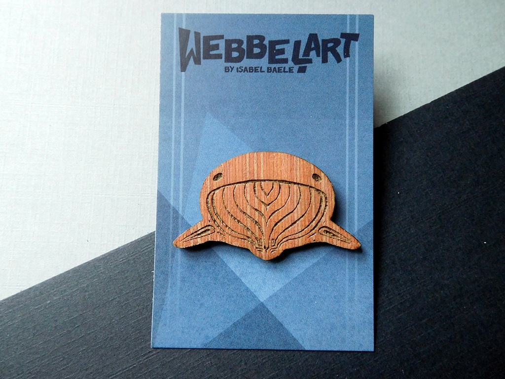 Whale - Wooden Pin