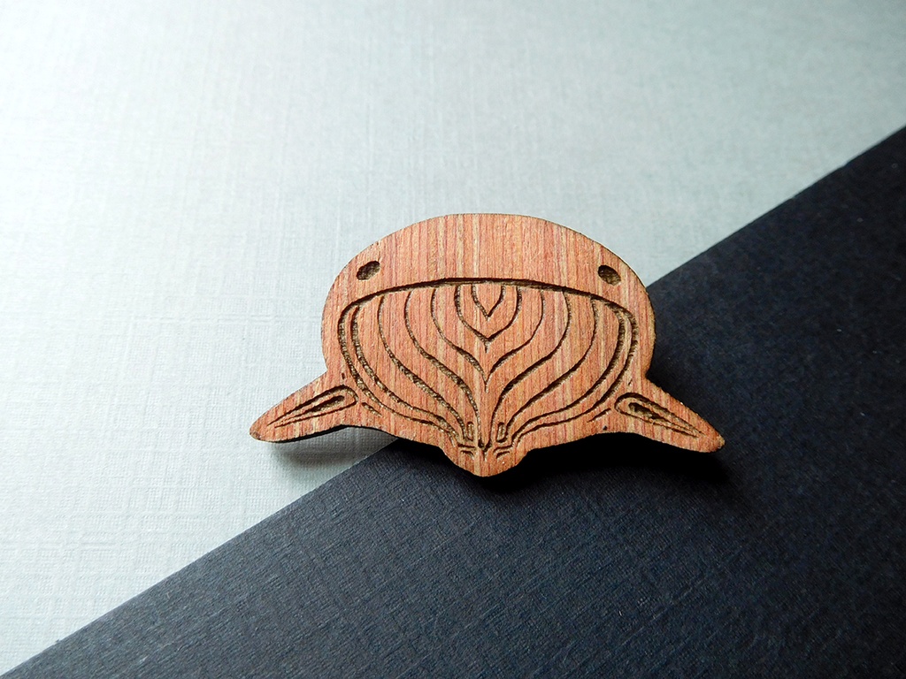 Whale - Wooden Pin