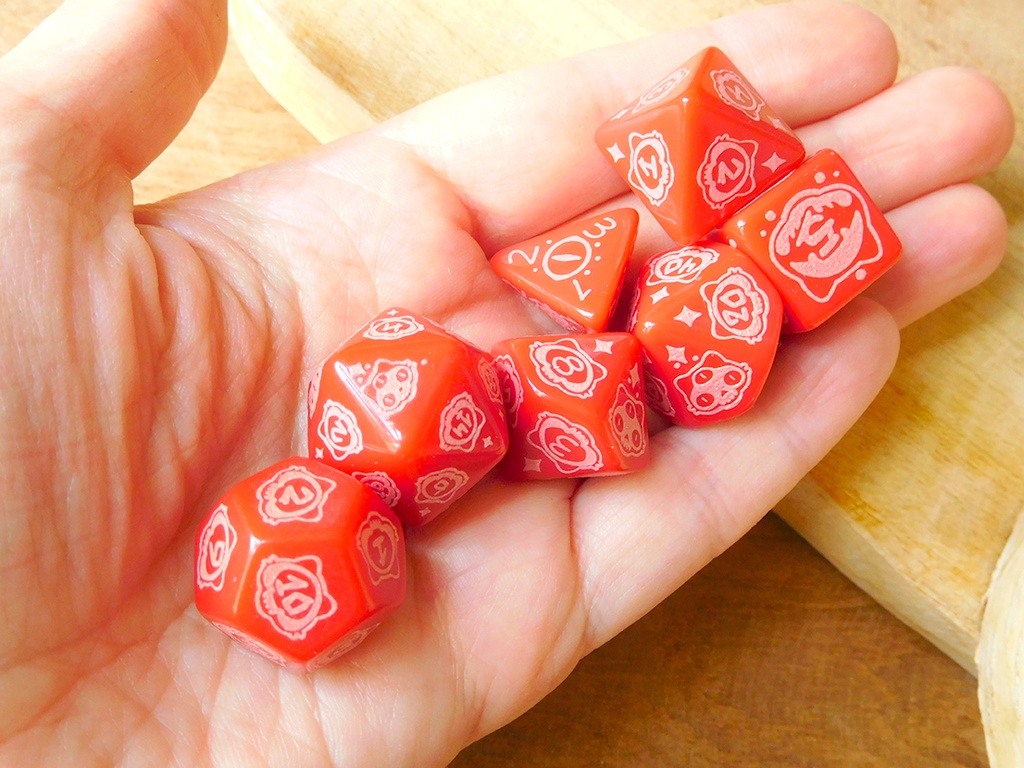 Dice Set - Demon Cat