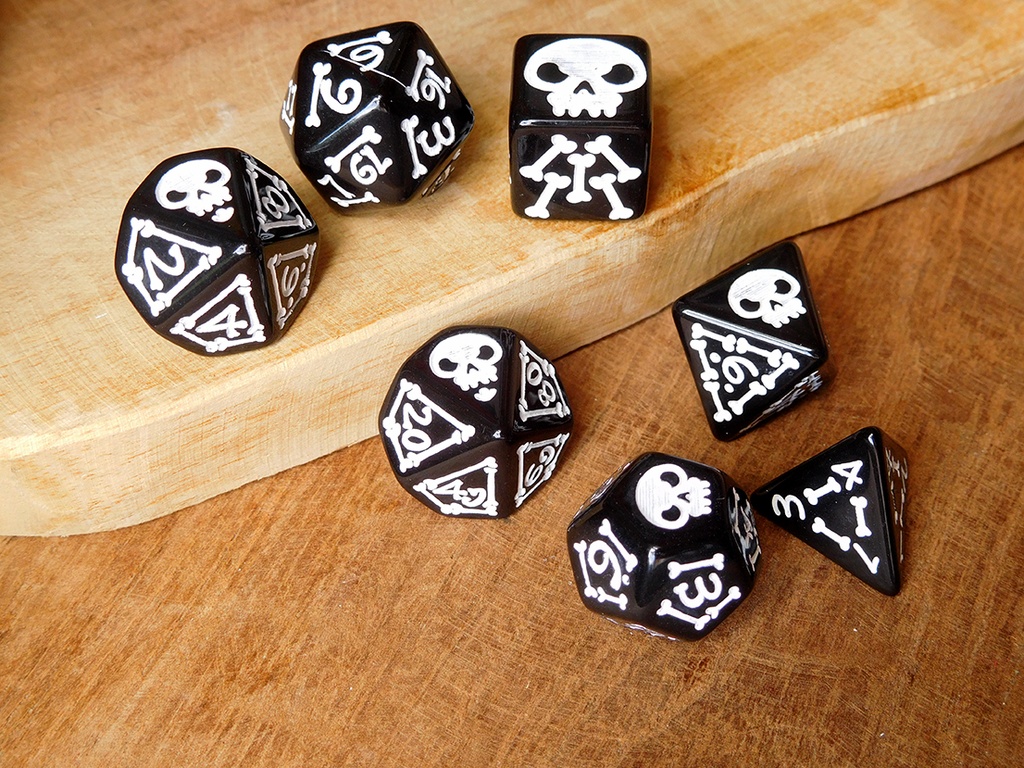 Dice Set - Skully Bone - Bgrade