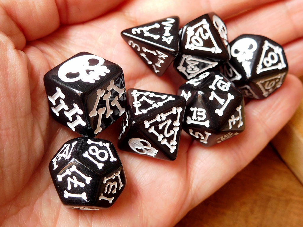 Dice Set - Skully Bone - Bgrade