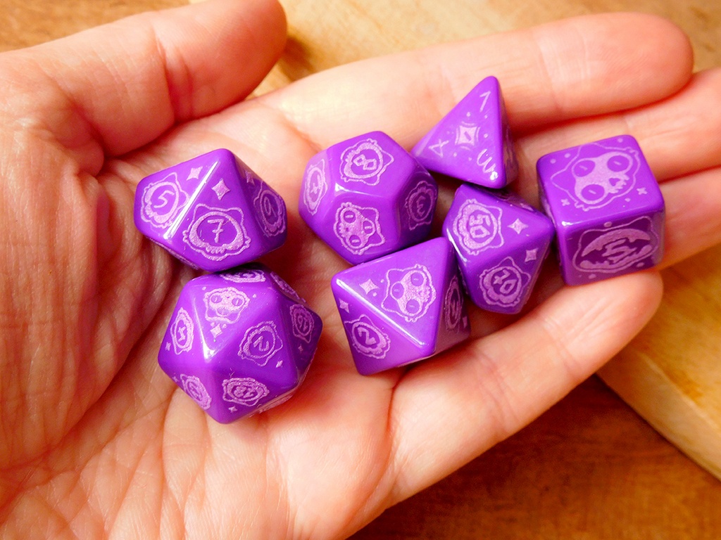 Dice Set - Demon Cat