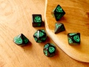 Dice Set - green frog set