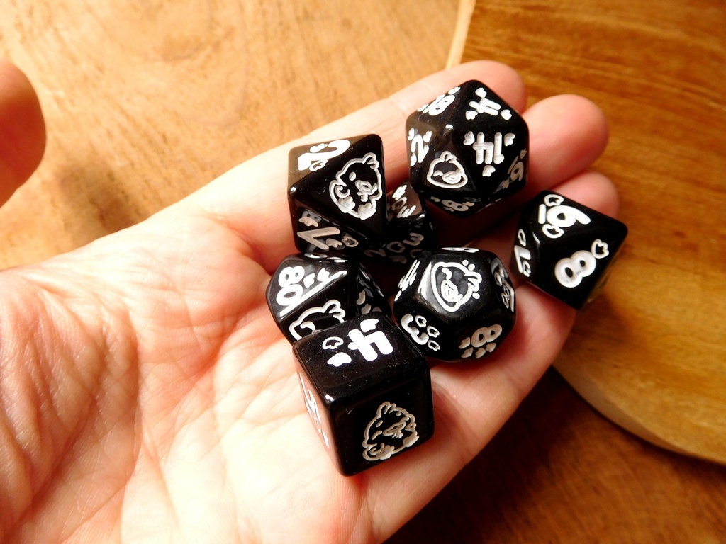 Dice Set - White Duck