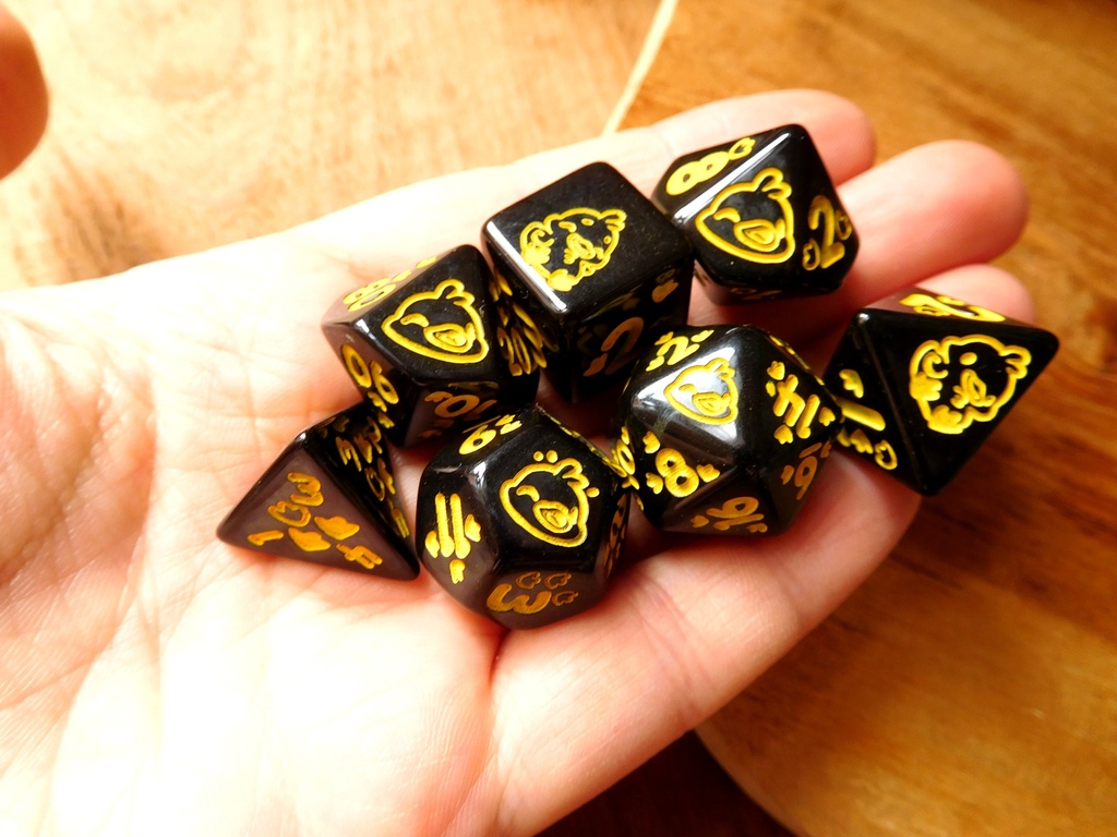 Dice Set - White Duck