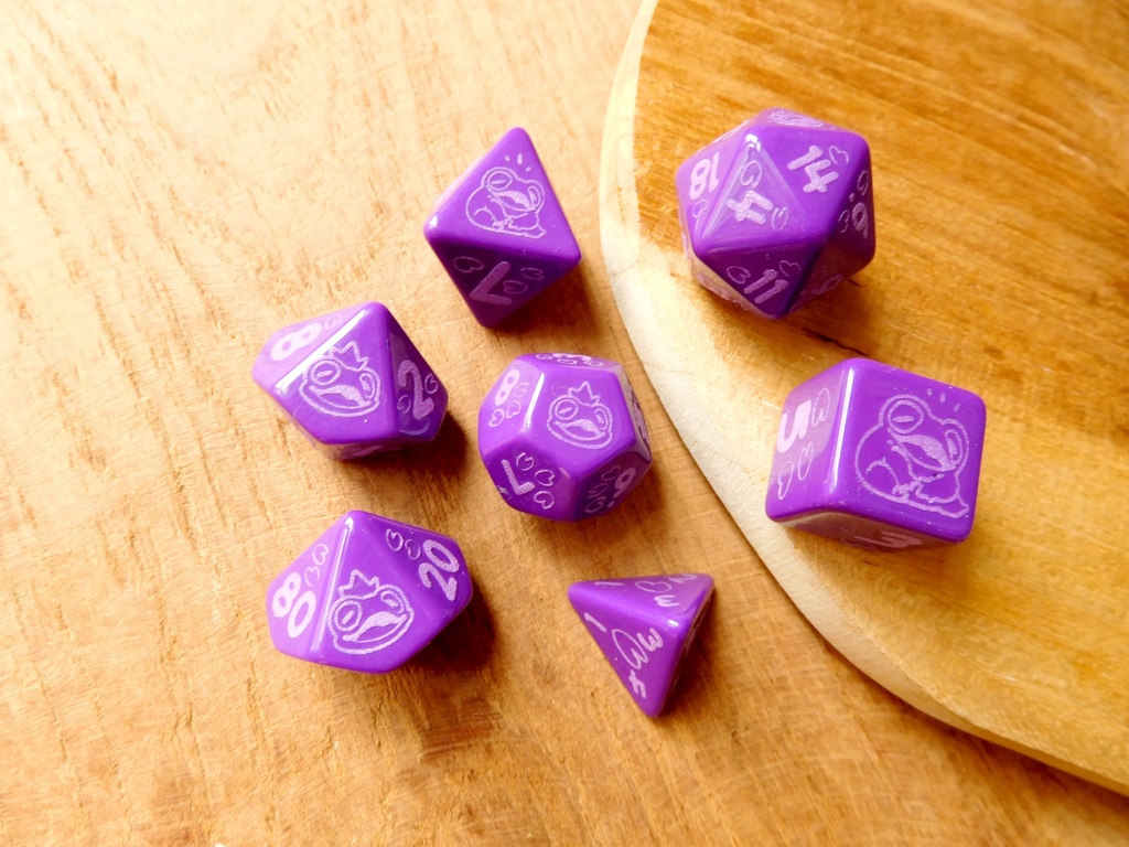 Dice Set - frog set