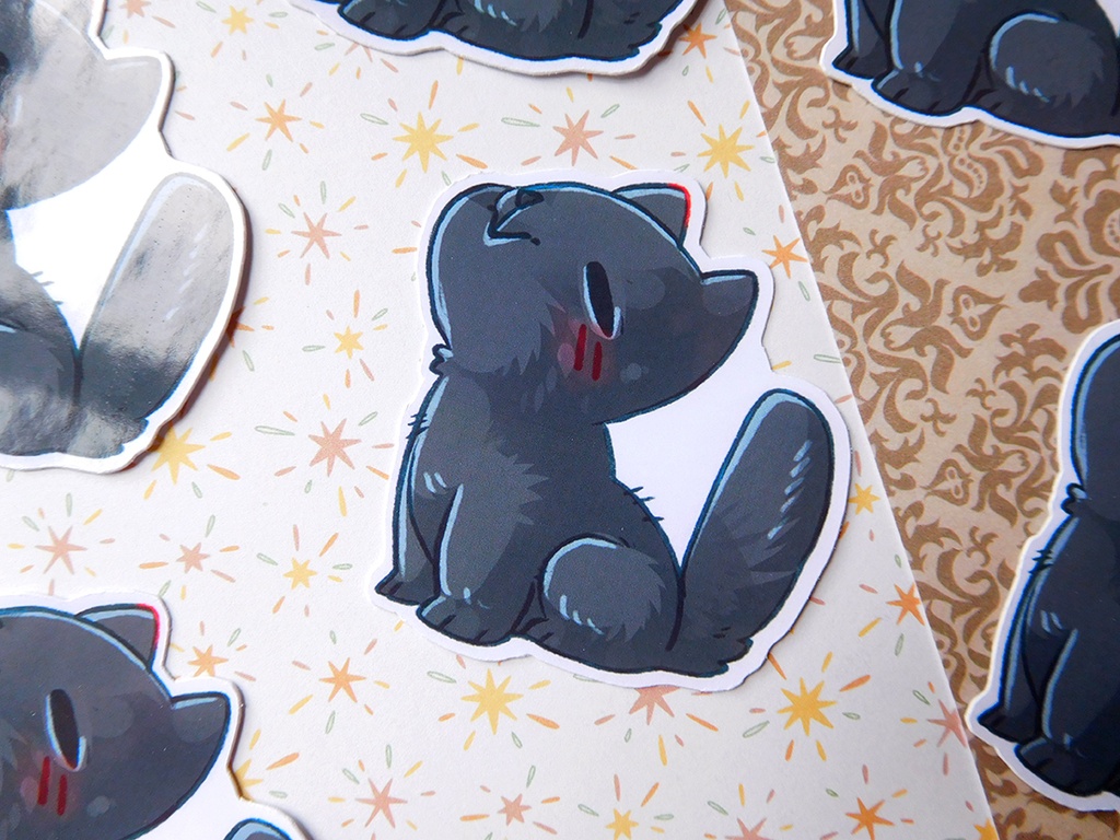 Cosplay Kitty - Dungeons and Dragons - magic user - Sticker