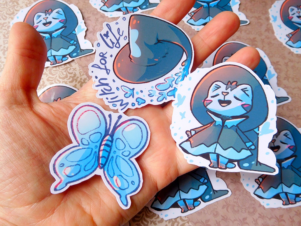 Magical Blue Kitty Witch - Limited Edition