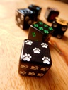 6D single Dice - Kitty Paws