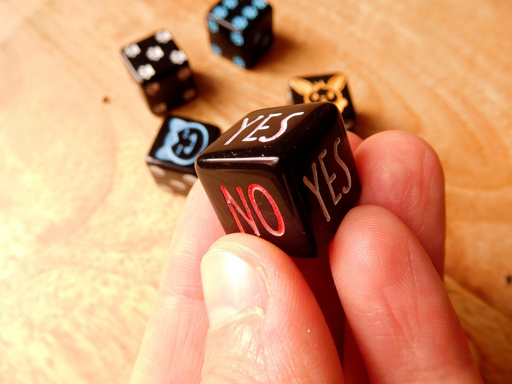 D6 single Dice - YES ＆ NO