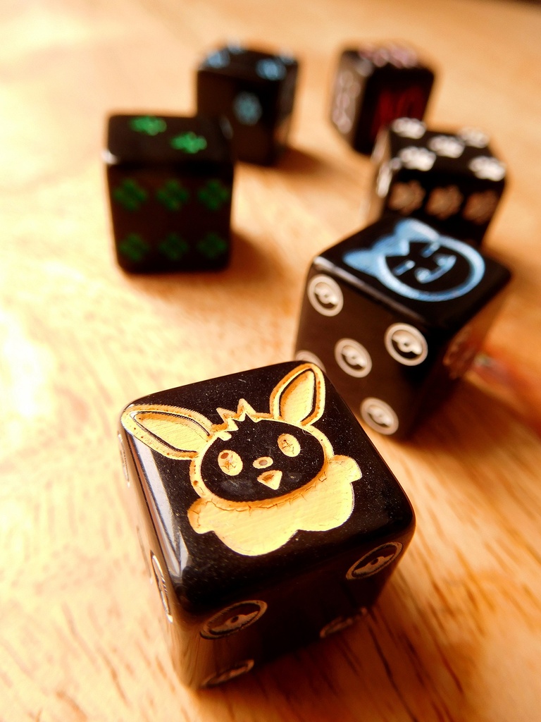 Eevee D6 Dice – Pokémon Gaming Dice